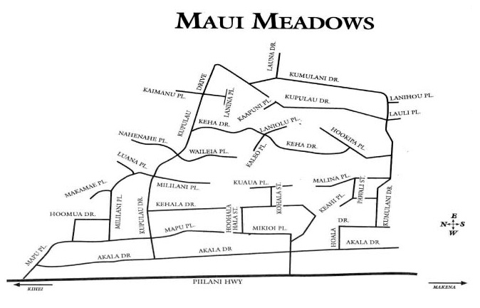 map of maui meadows
